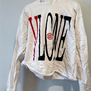 Live Vlone Die Vlone white hoodie